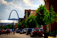 View of Arch from 14th St at St. Louis Avenue -1