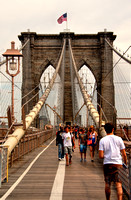 Walking the Brooklyn Bridge, NYC