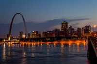 Evening at the St Louis Riverfront