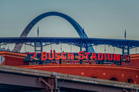Busch Stadium and The Arch